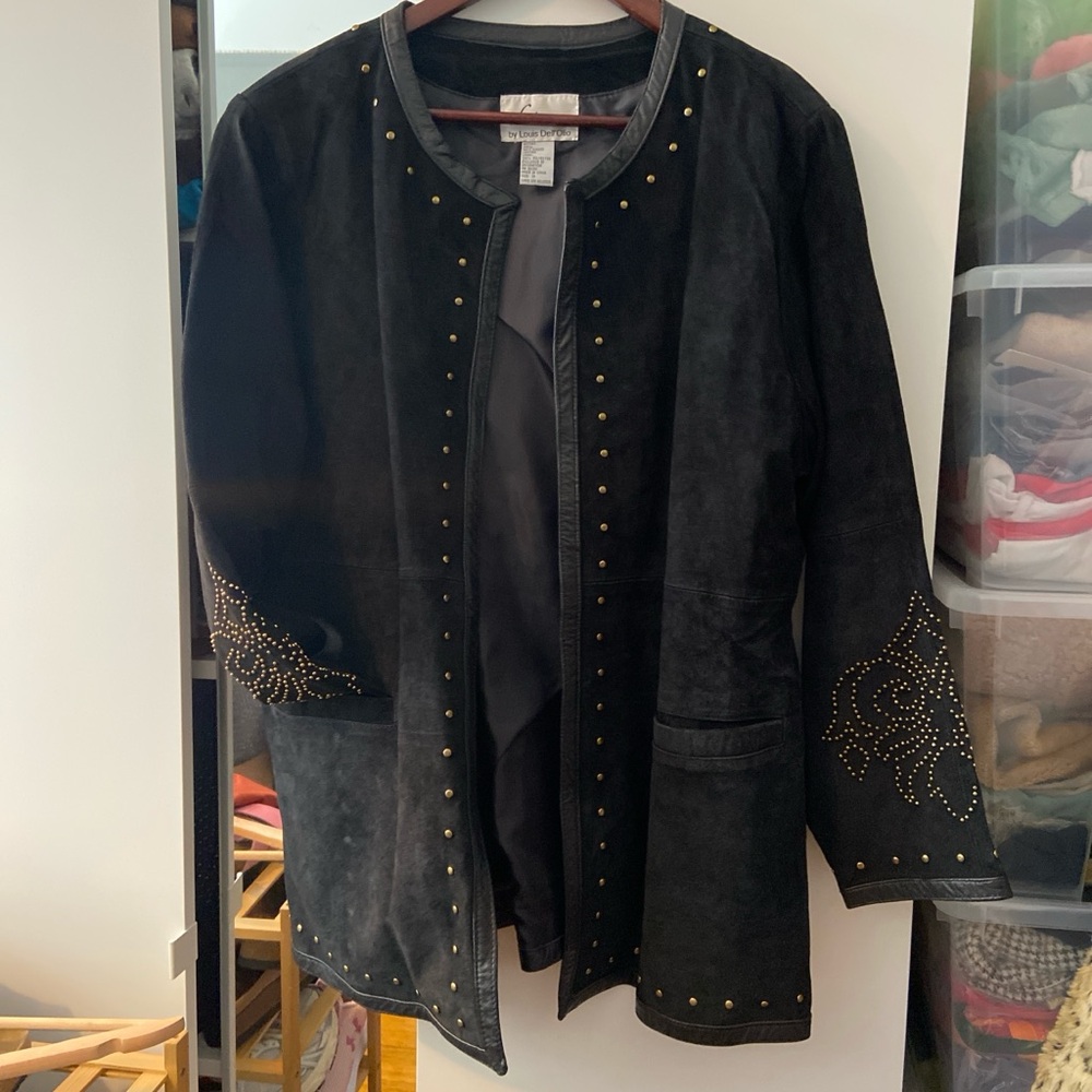 Vintage Suede Studded Jacket - Picture 2 of 6